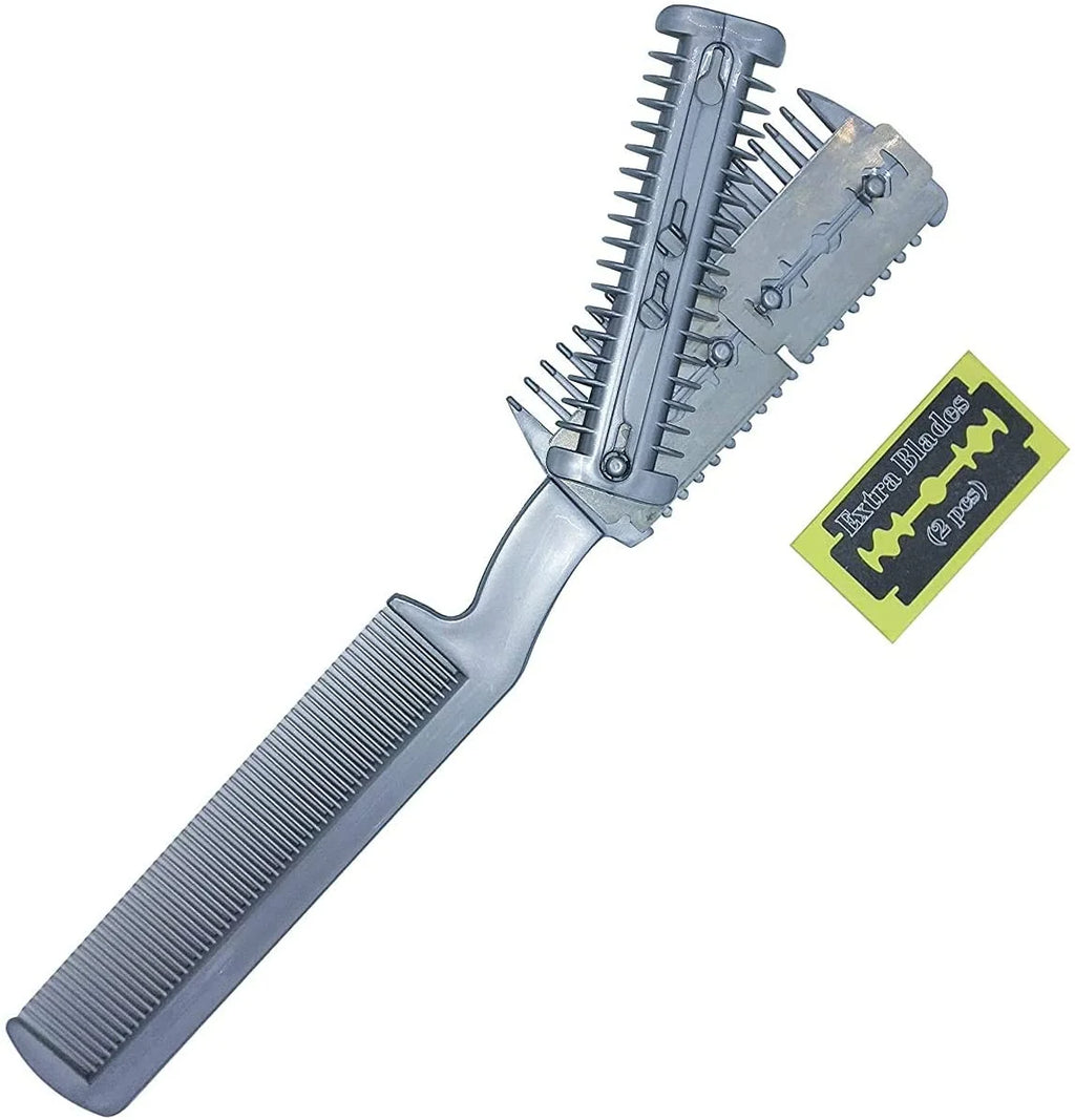2 Pack Manual Pet Hair Trimmer with Extra Blades and Comb Grooming Dog Cat Razor
