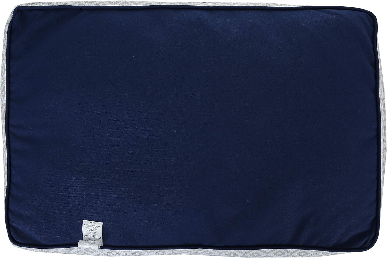 Now House by Jonathan Adler Grey Diamond Cushion Dog Bed, Medium Washable for Pets