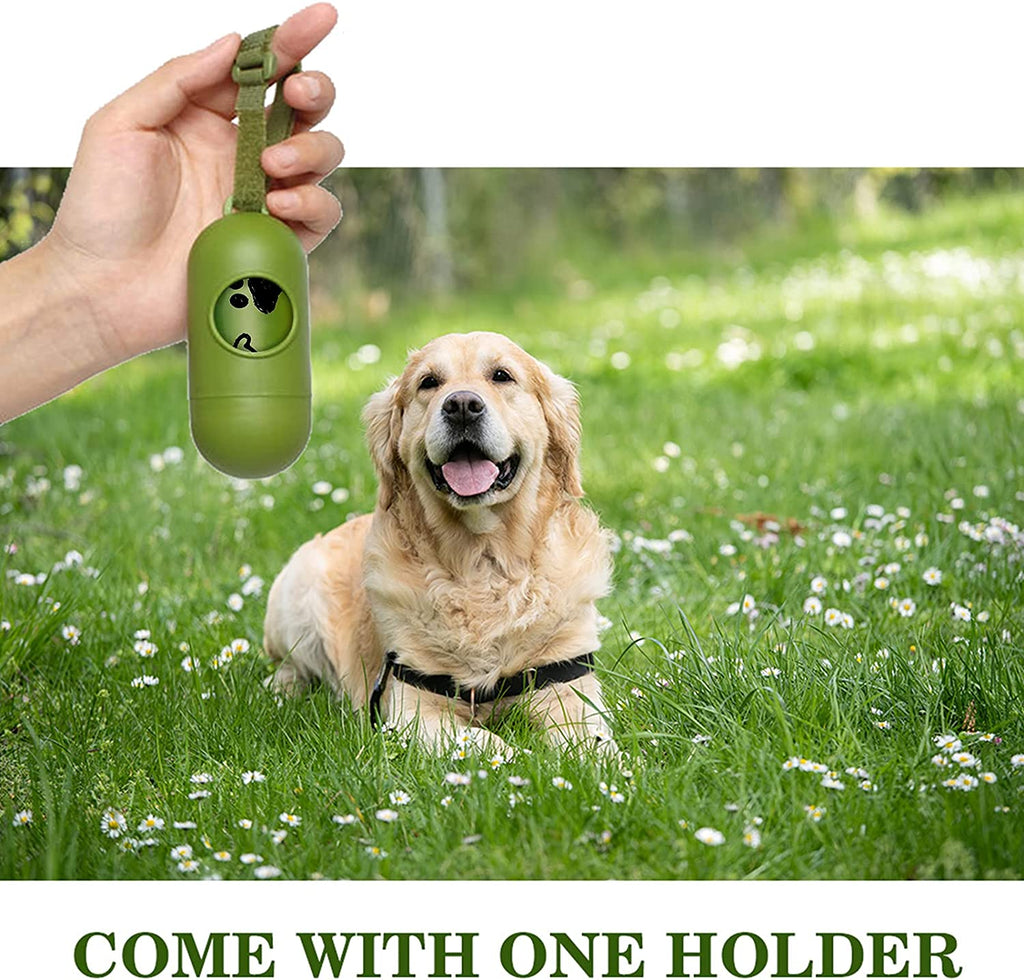 Dog Poop Bags Rolls with Dispenser Extra Thick Leak Proof 280Ct Scented | Strong Large 9X13 Inch Waste Refill Bags for Daily Dog Walks, Cat Litter Cleanup Outdoor Travel and Multi-Pet Households