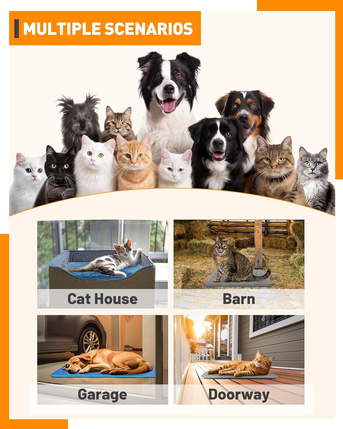 Pet Heating Pad Temperature Adjustment Anti-Bite Puppy with Timer Cat Dog Heating Pad Indoor Waterproof Pet Warming Electric Heated Bed Mat Dog