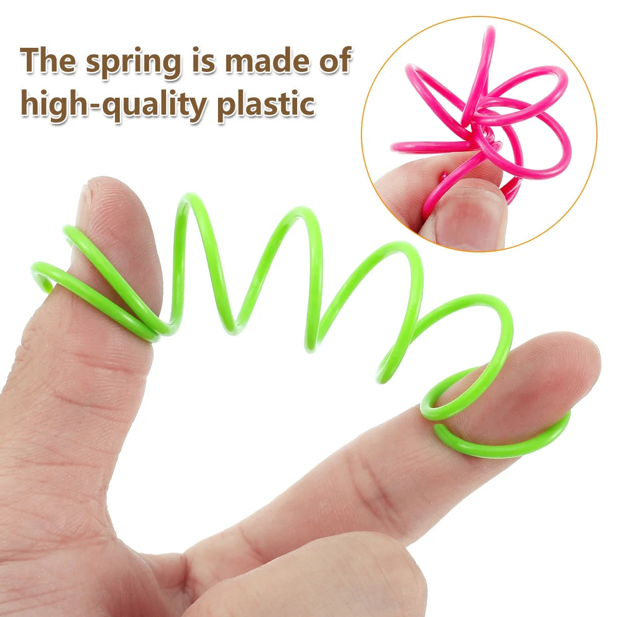 Cat Spring Toys 16Pcs Colorful Cat Coil Toy Durable Plastic Spiral Spring Cat Toy Interactive Cat Toy Creative Cat Activity Toy for Cat Bouncing and Training Fun Gift for Cat Kitten Pets