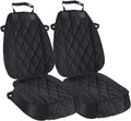 Dog Seat Cover Cars Trucks Suvs, Thick 600D Heavy Duty Pets Car Seat Cover, Waterproof & Wear-Resistant Durable Nonslip Backing & Hammock Convertible, Black, 2 Pack | Thick 600D Oxford, Heavy Duty, Waterproof & Wear-Resistant, Durable Nonslip Backing Pet Car Seat Cover