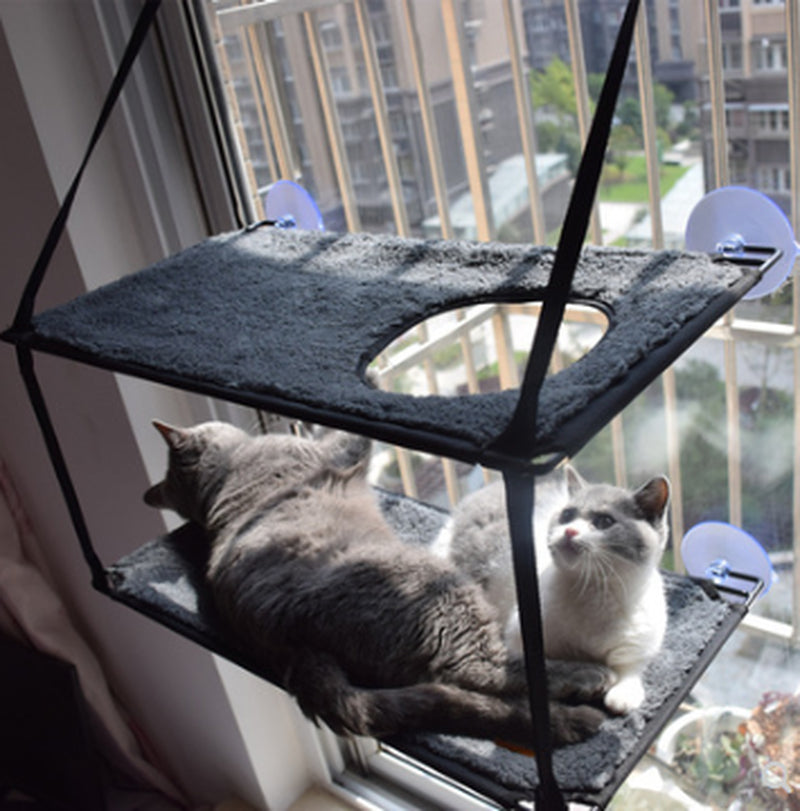Cat Bed Cat Hammock Cat Hammock Removable and Washable Super Suction Cup Cat Pad Window Sill Cat Litter