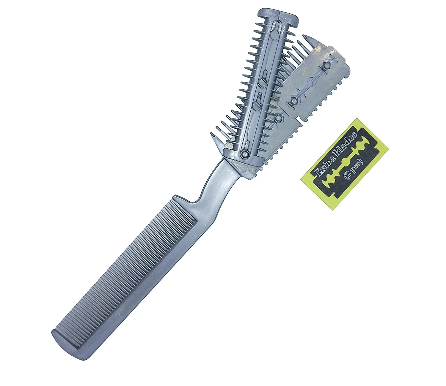 2 Pack Manual Pet Hair Trimmer with Extra Blades and Comb Grooming Dog Cat Razor