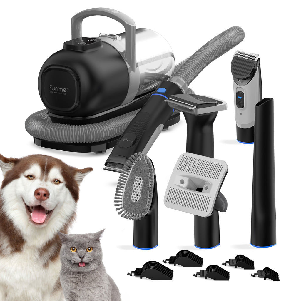 Furme Original Pet Grooming Vacuum Kit, 5 Pet Grooming Tools, Works for All Dogs, Cats, and Pet Fur