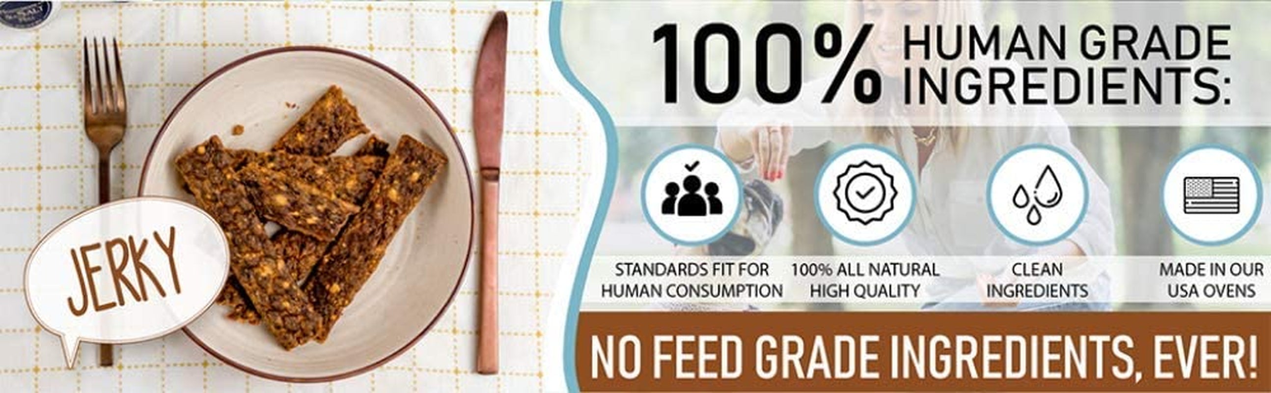 Beef & Banana 5 Oz. Dog Jerky Treat | Human Grade | High Protein