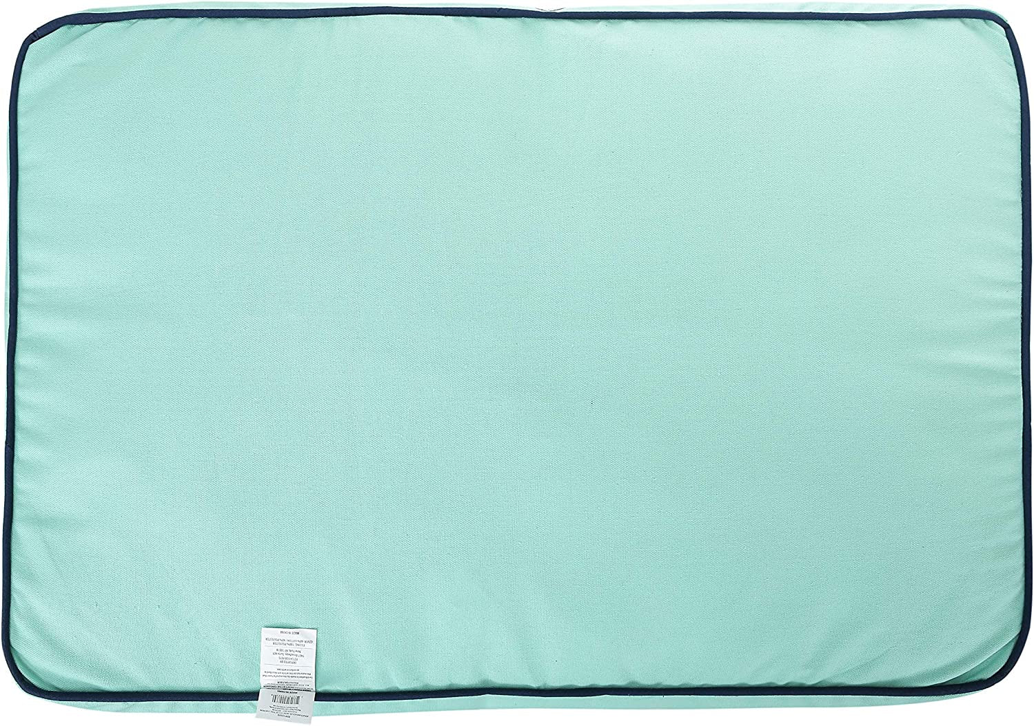 Jonathan Adler Now House for Pets Teal Chevron Cushion Dog Bed, Medium, 30.0"L X 20.0"W X 5.0"Th, Cotton/Poly Blend, Removable Cover, Machine Washable