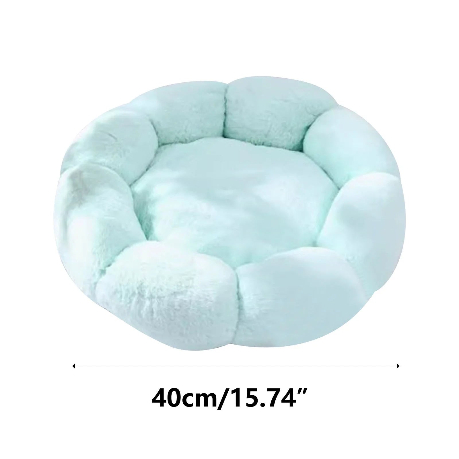 Medium Winter Warm Pet Bed with Soft Cushion, Solid